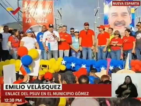 Militancia del PSUV Nva. Esparta se movilizó para respaldar al presidente Nicolás Maduro