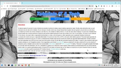 Conectare invertor la rețea și la tabloul general