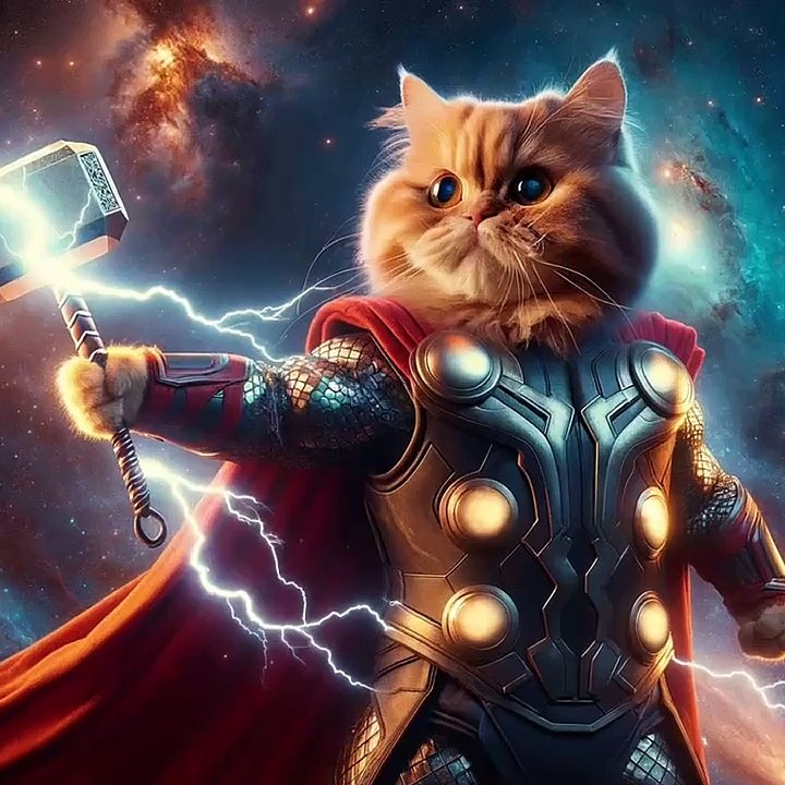 kitten as a superman