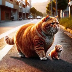 The poor situation of the kitten