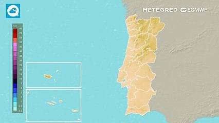 O fim e o início da semana será marcado por episódios de chuva, com mais expressão no interior de Portugal continental
