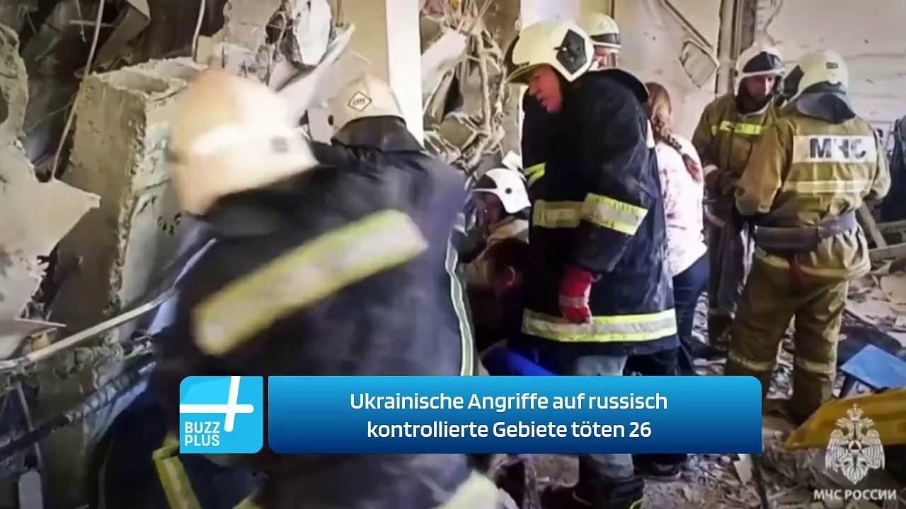 Ukrainische Angriffe auf russisch kontrollierte Gebiete töten 26