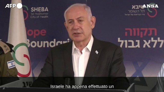 Israele, Netanyahu: Non ci fermeremo fino a fine della missione