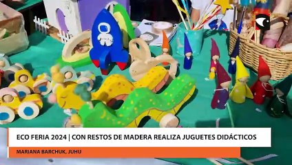 Eco Feria 2024 | Con restos de madera realiza juguetes didácticos