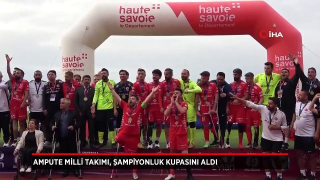 Ampute Milli Takımı, şampiyonluk kupasını aldı