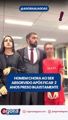 HOMEM CHORA AO SER ABSORVIDO APÓS FICAR 2 ANOS PRESO INJUSTAMENTE