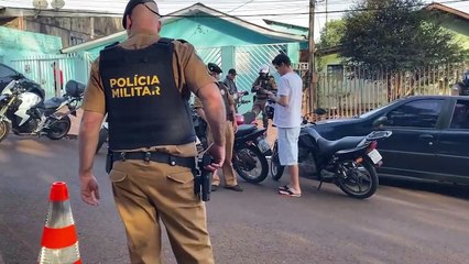 PM segue em direção a região norte de Cascavel para operação