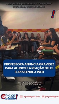 PROFESSORA ANUNCIA GRAVIDEZ PARA ALUNOS E A REAÇÃO DELES SURPREENDE A WEB