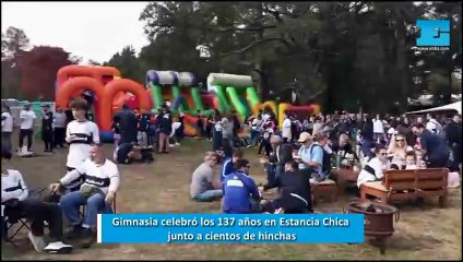 Gimnasia celebró los 137 años en Estancia Chica junto a cientos de hinchas