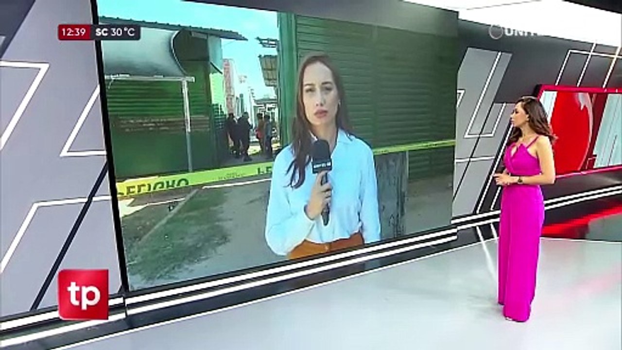 Hallan a un adulto y un adolescente sin vida en un puesto de venta de un mercado de Santa Cruz