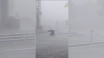 Adulto en silla de ruedas narra angustia que vivió durante tormenta frente a Basílica