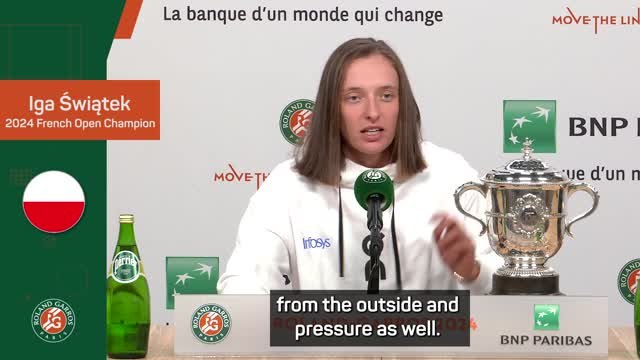 Swiatek 'proud' after claiming fourth French Open title