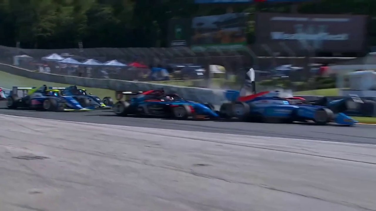 USF Pro 2000 Road America Race 2 Ho Clark Big Crash