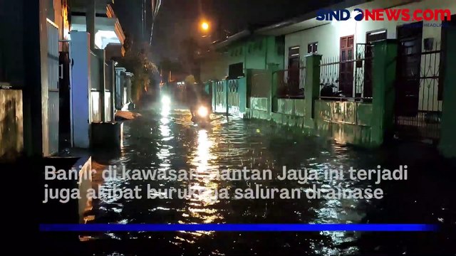 Diguyur Hujan Deras, Kawasan Siantan Jaya Palembang Terendam Banjir
