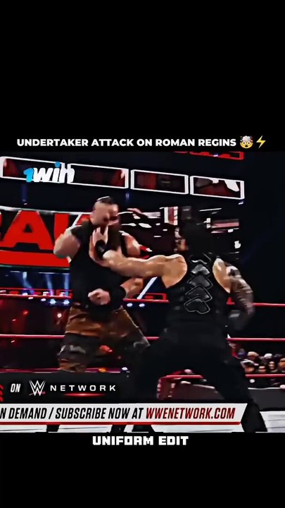UNDERTAKER_ATTACK_ON_ROMAN_REGINS_⚡_#trending - video Dailymotion