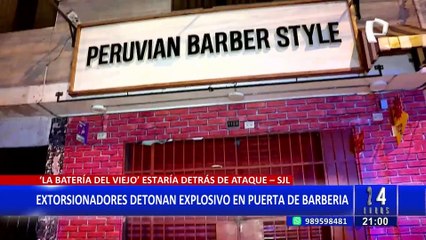 Propietario evalúa cerrar negocio: extorsionadores detonan explosivo en puerta de barbería en SJL