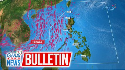 Patuloy na umiiral ang hanging Habagat sa western section ng Luzon ayon sa PAGASA | GMA Integrated News Bulletin