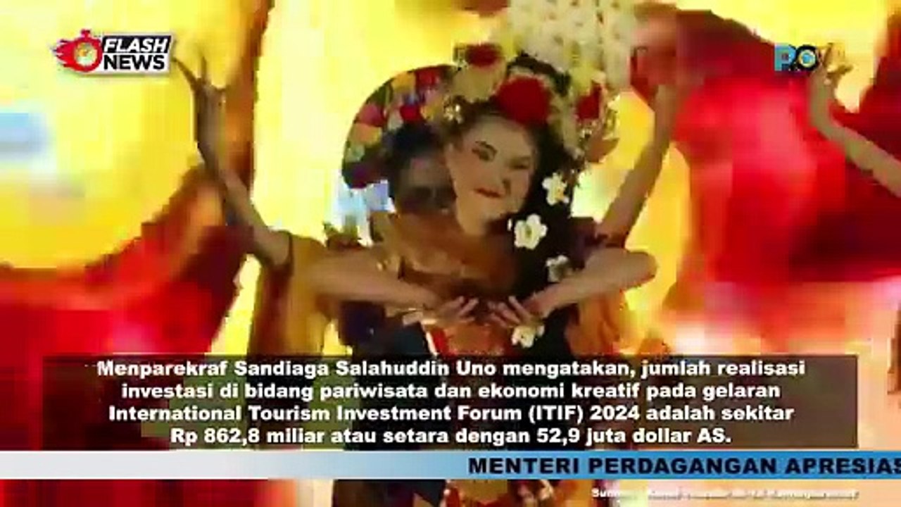 Sukses Gelar International Tourism Investment Forum 2024, Kameparekraf Bakal Realisasikan Dana 800 Milyar untuk Pariwisata dan Industri Kreatif
