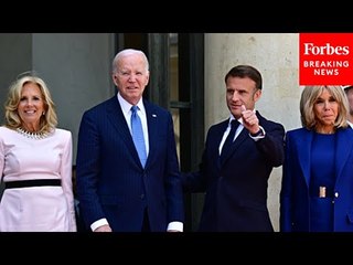 WATCH: President Biden And First Lady Welcomed By President Macron Of France