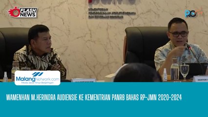 Wamenhan M. Herindra Audiensi Ke Kementrian PANRB Bahas RP-JMN 2020-2024