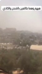 مشهد متداول لاستخدام قوات الاحتلال شاحنة مساعدات للتسلل إلى مخيم النصيرات