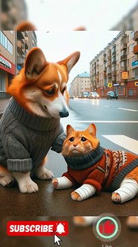 Cat And dog love story short viral video | Ai Cat dog video | Cat and dog funny video |dog cat Commedy video |