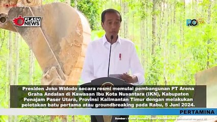 Presiden Jokowi Groundbreaking PT Arena Graha Andalan IKN