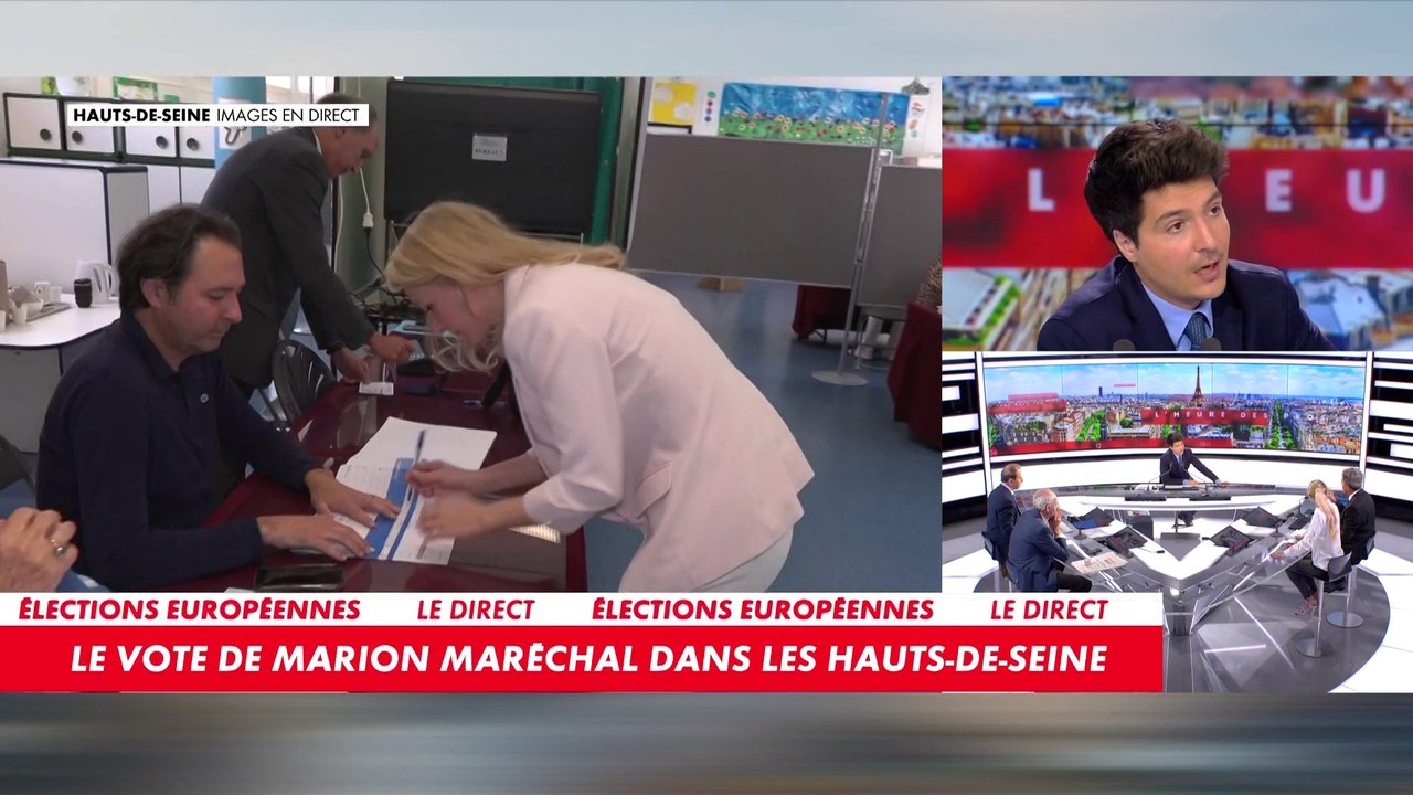 Élections européennes : Marion Maréchal vote en direct dans les Hauts-de-Seine