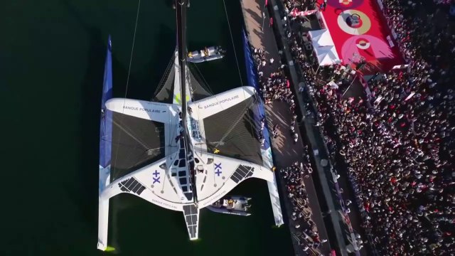 VoileBanquePop 2024 : Relais des Océans - Départ de Brest - 7 juin 2024 - Maxi Banque Populaire XI