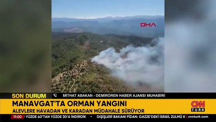 Antalya'da orman yangını: Müdahale ediliyor