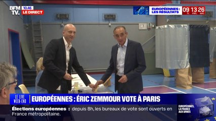 Élections européennes: Éric Zemmour a voté à Paris