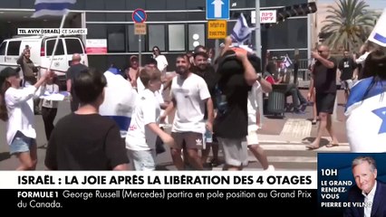 Tải video: La joie en Israël après la libération hier de 4 nouveaux otages qui avaient été enlevées le 7 octobre dernier par le Hamas