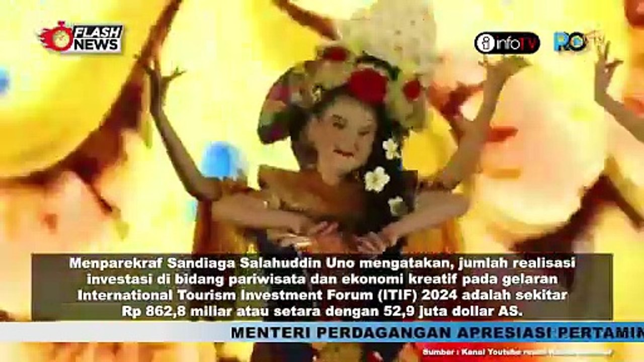 SUKSES GELAR INTERNATIONAL TOURISM INVESTMENT FORUM 2024, KEMEPAREKRAF BAKAL REALISASIKAN DANA 800 MILYAR UNTUK PARIWISATA DAN INDUSTRI KREATIF