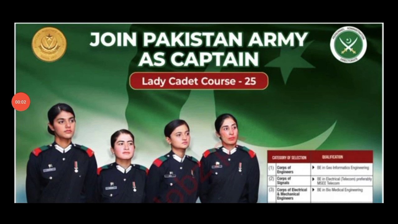 Join Pakistan Army 2024 - Pakistan Army jobs 2024 - Join Pakistan Army as Captain - Pakistan Army - Lady Cadet Course Pak army 2024 - Direct Service Commission in Pakistan army - New jobs in Pakistan army 2024 - #joinpakarmy