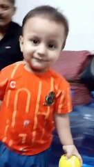 Shahzil plaYing with ball