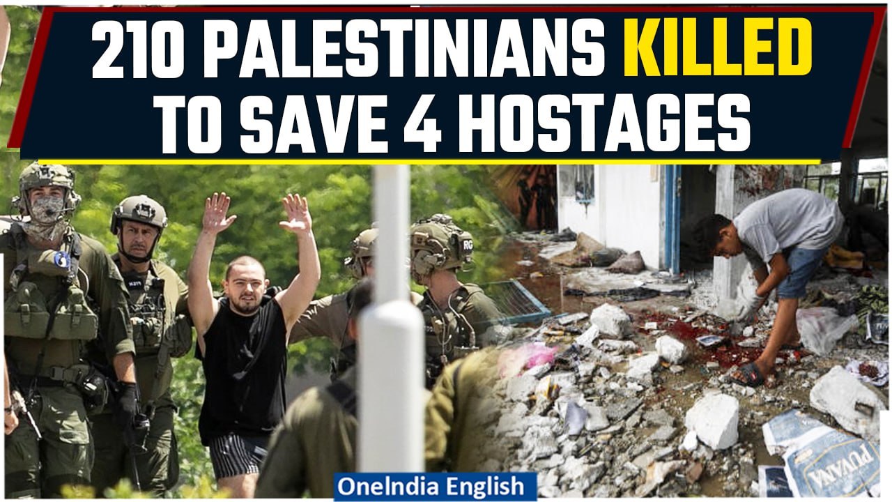 Israeli Massacre In Gaza's Nuseirat: Watch Deadly IDF Assault Kills Hundreds To Save Hamas Captives