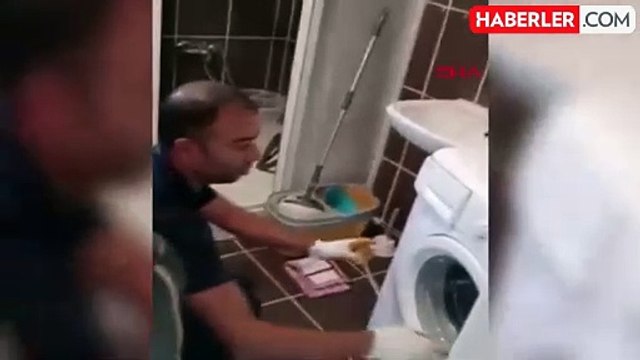 Van Yüzüncü Yıl Üniversitesi'nde Çamaşır Makinesine Giren Yılan Kurtarıldı