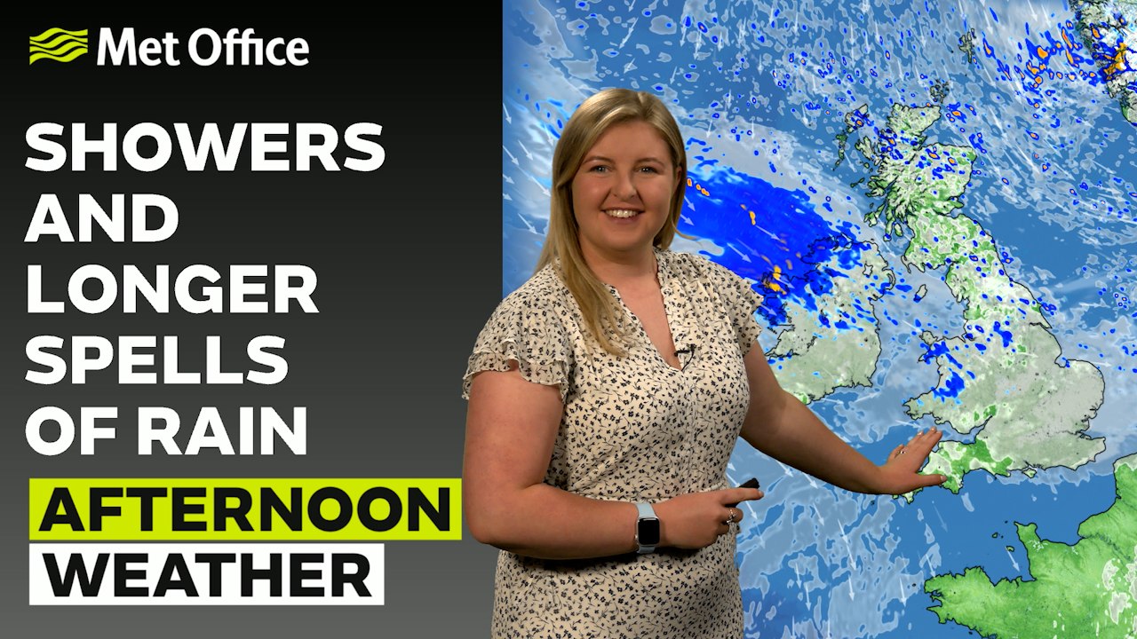 Met Office Afternoon Weather Forecast 09/06/24 – Showers and rain in the north