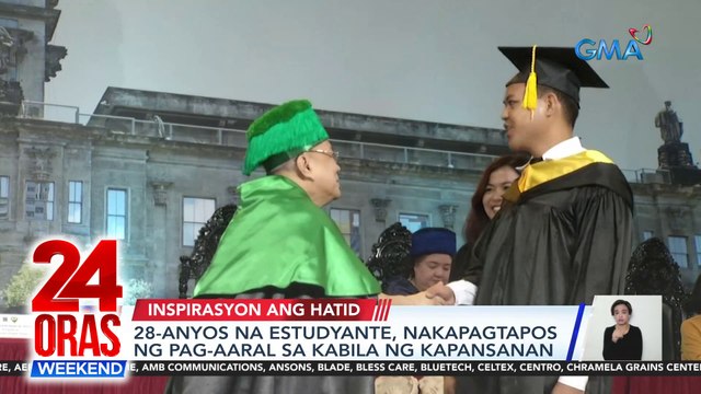 28-anyos na estudyante, nakapagtapos ng pag-aaral sa kabila ng kapansanan | 24 Oras Weekend