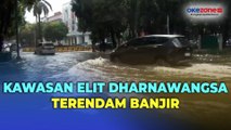 Diguyur Hujan Deras, Kawasan Elit Dharnawangsa Terendam Banjir 50 Cm