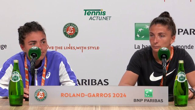 Tennis - Roland-Garros 2024 - Sara Errani and Jasmine Paolini lost : We try to improve every week, to play well