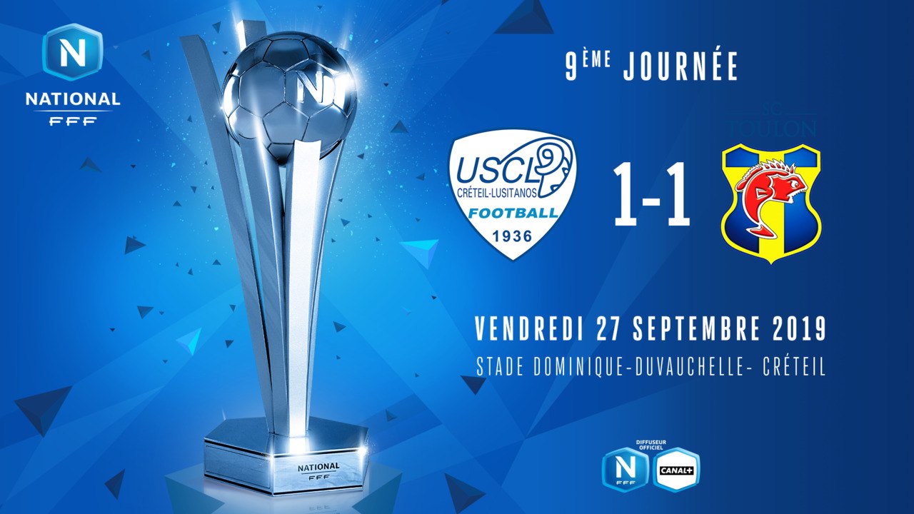 J9 | US Créteil Lusitanos - SC Toulon (1-1)