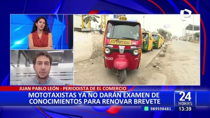 Juan Pablo León: "Los brevetes de motos y mototaxis han sido la caja chica de los Municipios"