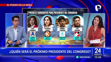 Presidente del Congreso 2024: ¿Quiénes son los posibles candidatos?