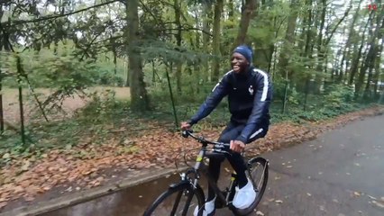 Sortie vélo pour les Bleus