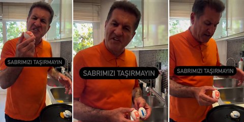 CHP'li Sarıgül, İsrail'e tepkisini yumurta kırarak gösterdi: Sabrımızı taşırmayın