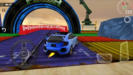 Racing Car Ramp 3D - Hard Level Android & iOS | GT Mega Car Ramp