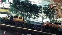 Taksicilerin kavgası güvenlik kamerasında! 66 yaşındaki adamı hastanelik ettiler