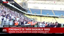 Fenerbahçe seçiminde oy sayımı devam ederken çarpıcı görüntü: Koç ve Yıldırım el ele