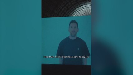 El mensaje de Messi a Duki antes de llenar el Bernabéu
